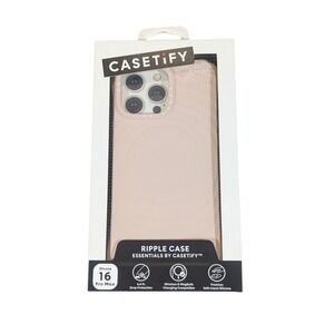 U2N CASETiFY Essentials Ripple‎ Case w/ Magsafe for iPhone 16 Pro Max 6.9" - Oat